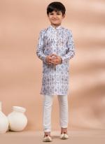 Mono Multi Traditional Wear Digital Printed Kids Kurta Pajama